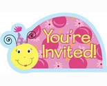 Lil Lady Bug Party Invitations Birthday Supplies Postcard Invites 8 Coun... - $3.95