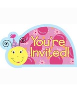 Lil Lady Bug Party Invitations Birthday Supplies Postcard Invites 8 Coun... - £3.10 GBP