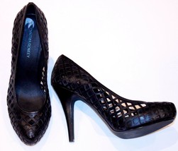 CYNTHIA ROWLEY Pumps PLATFORM Shoes BLACK Amanda ( 10 ) - £116.94 GBP
