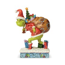 Jim Shore Grinch Figurine Tip Toeing From Grinch Collection 7.75" High #6004062