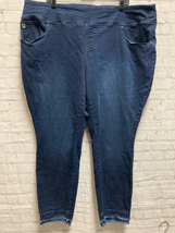 Belle Kim Gravel Womens Modal Raw Hem Pockets Blue Jeans Stretch Plus 26W - £22.82 GBP