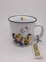 PEANUTS 20 oz Mug Charlie Brown &amp; Gang Lucy Snoopy Woodstock by Gibson NWT - $14.84