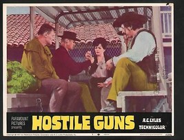 Hostile Guns Lobby Card #7-1967-George Montgomery and Yvonne De Carlo - £25.88 GBP