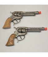 Two 9&quot; Leslie-Henry ~ Wild Bill Hickok Cap Guns With Rare Butterscotch G... - $137.19