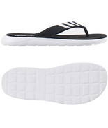 Adidas Comfort Flip Flop Slides Black Slippers Unisex Casual Gym NWT EG2069 - £41.00 GBP