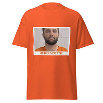 Free Scottie Mugshot Arrest T-Shirt Orange Black Scheffler Meme PGA Golf Tee - £15.25 GBP+