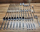 Oneida Northland Love Story 42 Pc Service For 8 MATCHED Stainless Flatwa... - $69.27