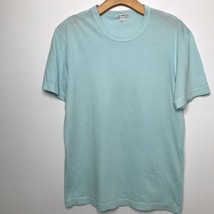 James Perse T-Shirt Mens S Blue Basic Crew Slub Short Sleeve Casual Pull... - $32.33