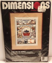 Dimensions Noah and the Animals Counted Cross Stitch Kit OPEN PACKAGE #3685 - £7.58 GBP