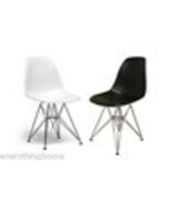 2x White or Black Eiffel Paris Dining Side Chairs Steel Wire Leg Base Co... - €102,19 EUR+