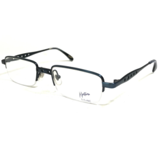 Vintage Montana Eyeglasses Frames M711 COL.2100 Matte Blue Half Rim 50-19-130 - £59.62 GBP