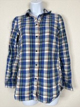 Madewell Womens Size XS Blue Plaid Pocket Button Up Shirt Long Sleeve - £7.53 GBP