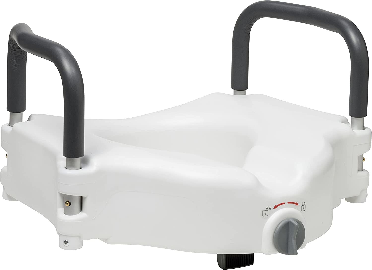 Drive Medical'S 2-In-1 Raised Toilet Seat With Removable Padded Arms, Standard - $58.94