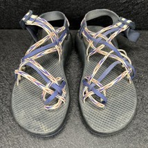 Chaco Women ZX3 Triple Strap Sport Hiking Water Sandals Sz 8 Incan Blue J105532 - £12.79 GBP