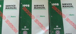1998 Chevy Geo Metro Servizio Negozio Riparazione Manuale Set Factory OEM Book G - $44.95
