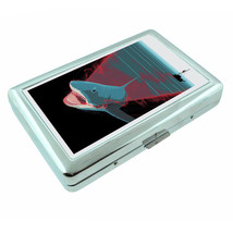 Shark Boat Radar Em1 Silver Metal Cigarette Case RFID Protection Wallet - £13.41 GBP
