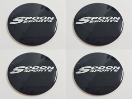 Spoon sports - Set of 4 Metal Stickers for Wheel Center Caps Logo Badges... - $24.90+