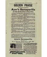 Antique Advertisement Ayer&#39;s Sarsaparilla Godey&#39;s Lady&#39;s Book 1880 - $408.84 MXN
