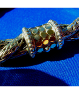 John Hardy Woven Chain 18K Gold Dot Sterling Silver 925 Bracelet 8&quot; inch... - $30,479.63 MXN