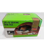 NOS RUBBERMAID 30+4 Locking Disk File #304 Diskette Storage New In Seale... - £19.70 GBP