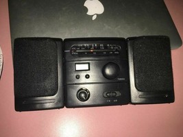 Mini Black Boombox AM/FM Dual Speakers Alarm - $34.53