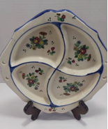 1940s Japanese floral divided dish - £18.24 GBP