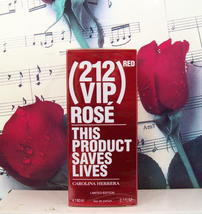 Carolina Herrera 212 VIP Red Rose Limited Edition 2.7 FL. OZ EDP Spray - £110.26 GBP