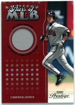 Chipper Jones 2004 Playoff Prestige Stars of MLB Game Worn Jersey Card #MLB-15-  - $33.95