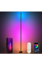 RGB LED Corner Floor Lamp RGBIC Ambient Light App Control DIY Color Chan... - $24.74