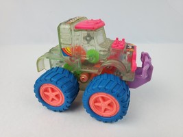 YCT 1993 Tractor Trailer Truck Cab Only Clear &amp; Neon colors friction toy - $19.79