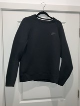 Nike Sportswear Tech Fleece Men&#39;s Crew Sweatshirt Black Size M FB7916-010 - $93.49
