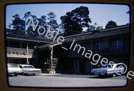 1964 Motel Parking Lot Classic Cars at Monterey California Kodachrome 35mm Slide - £2.72 GBP
