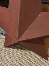 4 ft tin Wall Barn Star in Burgundy image 5