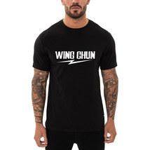 Elevate Your Style With Unique Wig Chun Martial Art Tees Black T shirt - £10.38 GBP