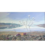 Death Valley Gravel Ghost in Bloom Realist Landscape Original Oil Painting - $895.84 CAD