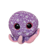 Ty Beanie Boos Legs Purple Spotted Octopus Glitter Eyes Plush 2014 4.5&quot; - $20.06 CAD