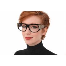 VTG 60s YSL Mosaic Eyeglass Frames Mod Sculptural Avant Garde Glossy Black - $246.46