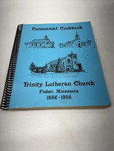 Vintage Cookbook Spiral Trinity Lutheran Church Centennial 1986 Fisher ND - £31.35 GBP
