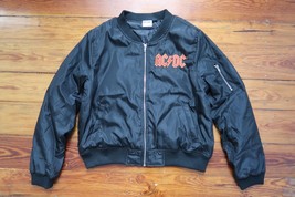 ACDC 1981 World Tour Bomber Jacket Top Coat Shirt Blazer 80s Womens Plus Size 2X - £39.55 GBP