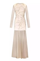 Chuks Collins Linda Evangelita Dress Neutrals - $9,017.30 MXN