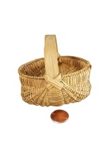 Antique 19th century Miniature Buttocks Basket 3&quot; x 3.25&quot; - £309.22 GBP