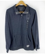 Disney Parks Mens Sweatshirt Size XL Gray Snap Collar Pullover 2018 - €29,85 EUR