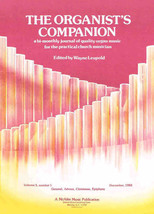 Pre-Owned - The Organist Companion Wayne Leupold Volume 5 No. 1 December 1982 - £19.65 GBP