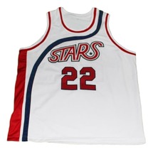 Moses Malone #22 Utah Stars New Men Basketball Jersey White Any Size image 4