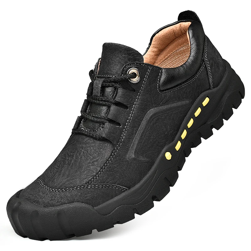 Best Sneakers Leather Shoes Men  up Casual  outdoor Soft  Leather Men Shoes Mocc - $87.68