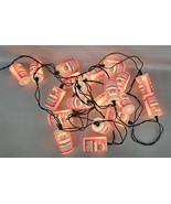 Budweiser Beer Cans Light String Party Patio Camping Approximately 8&#39; Ma... - $16.78