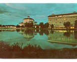 Night View Broadmoor Hotel Pike&#39;s Peak Colorado CO UNP Chrome Postcard E16 - £3.07 GBP