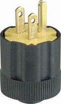 Leviton Commercial and Residential Rubber Grounding Plug 5-15P 18-14 AWG... - $6.95