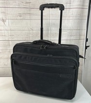 Briggs &amp; Riley Black Rolling Laptop Computer Cabin Case Bag - $79.19