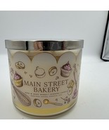 (1) Bath &amp; Body Works MAIN STREET BAKERY 14.5oz 3-Wick Scented Candle NEW - $36.00